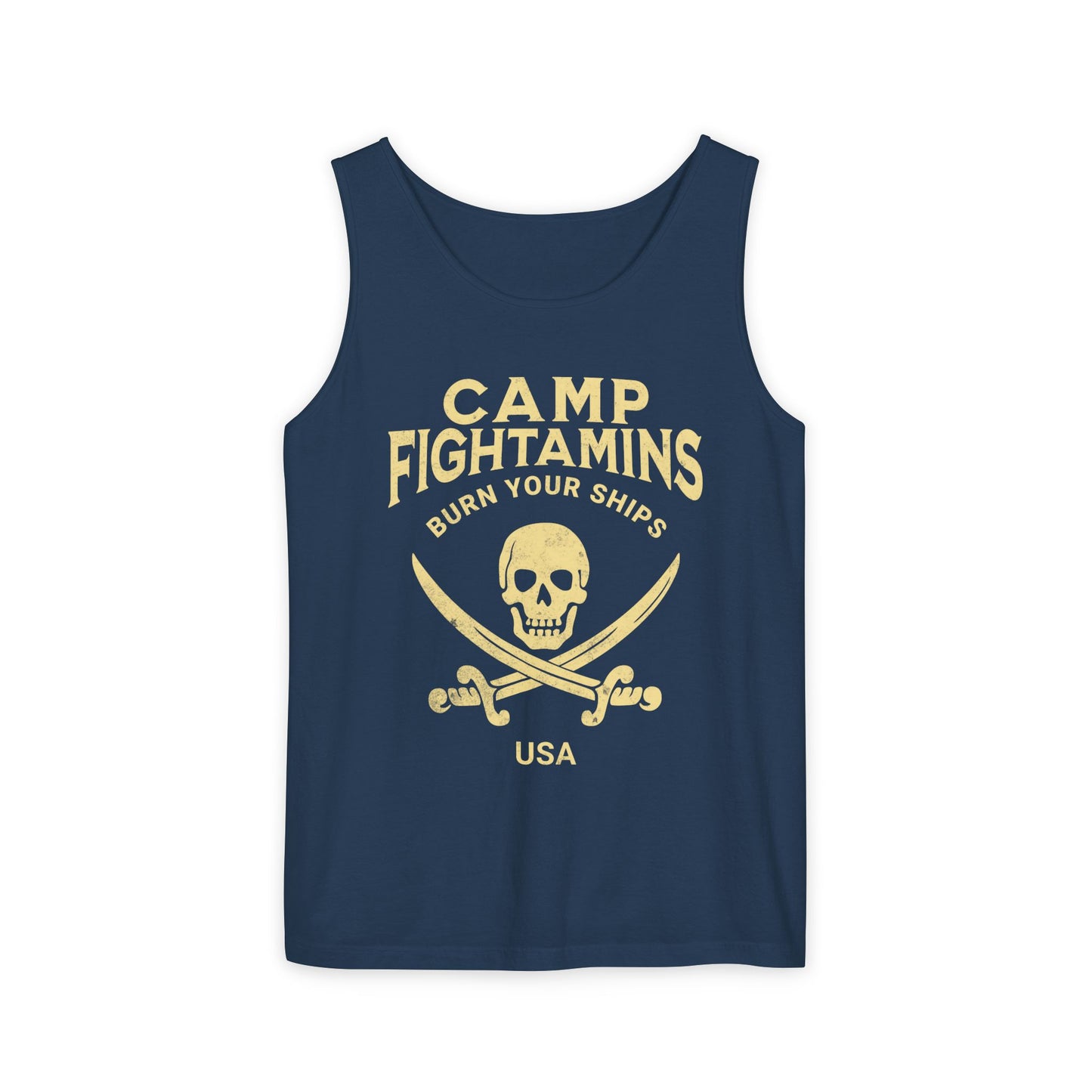 Camp Fightamins Tank Top - BURN YOUR SHIPS USA | All-In to WIN.