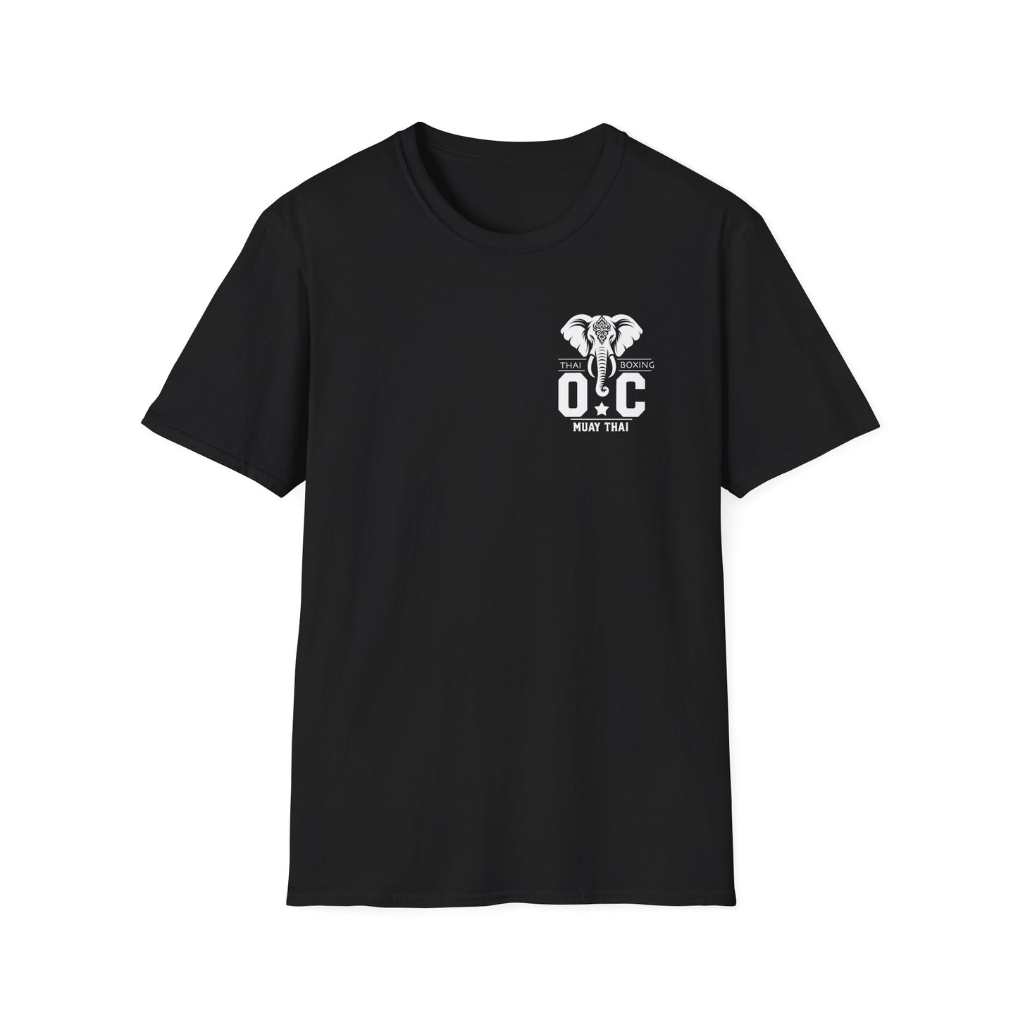 OC Muay Thai Elephant Print T-Shirt: Unleash Strength & Style | Premium Cotton Tee for Men