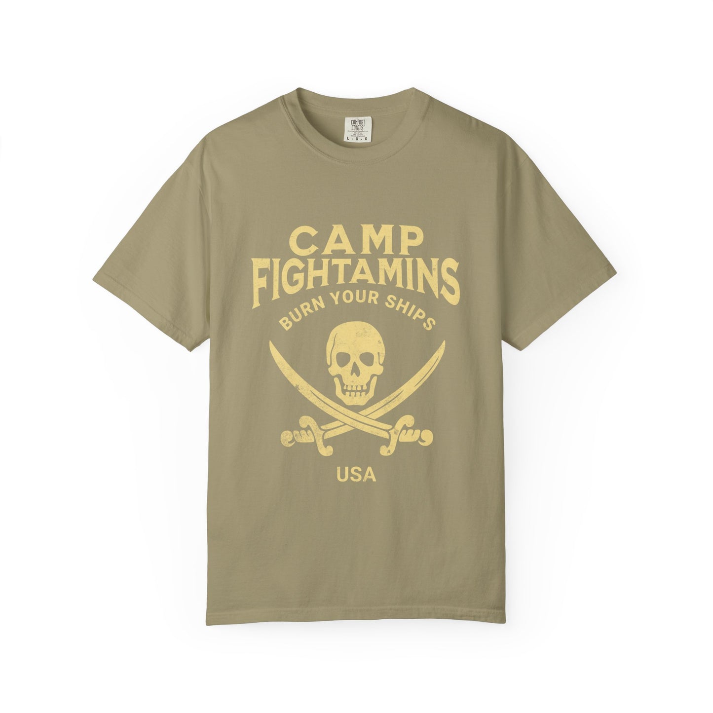 Camp Fightamins “Burn Your Ships” Unisex Tee – Embrace the Adventure