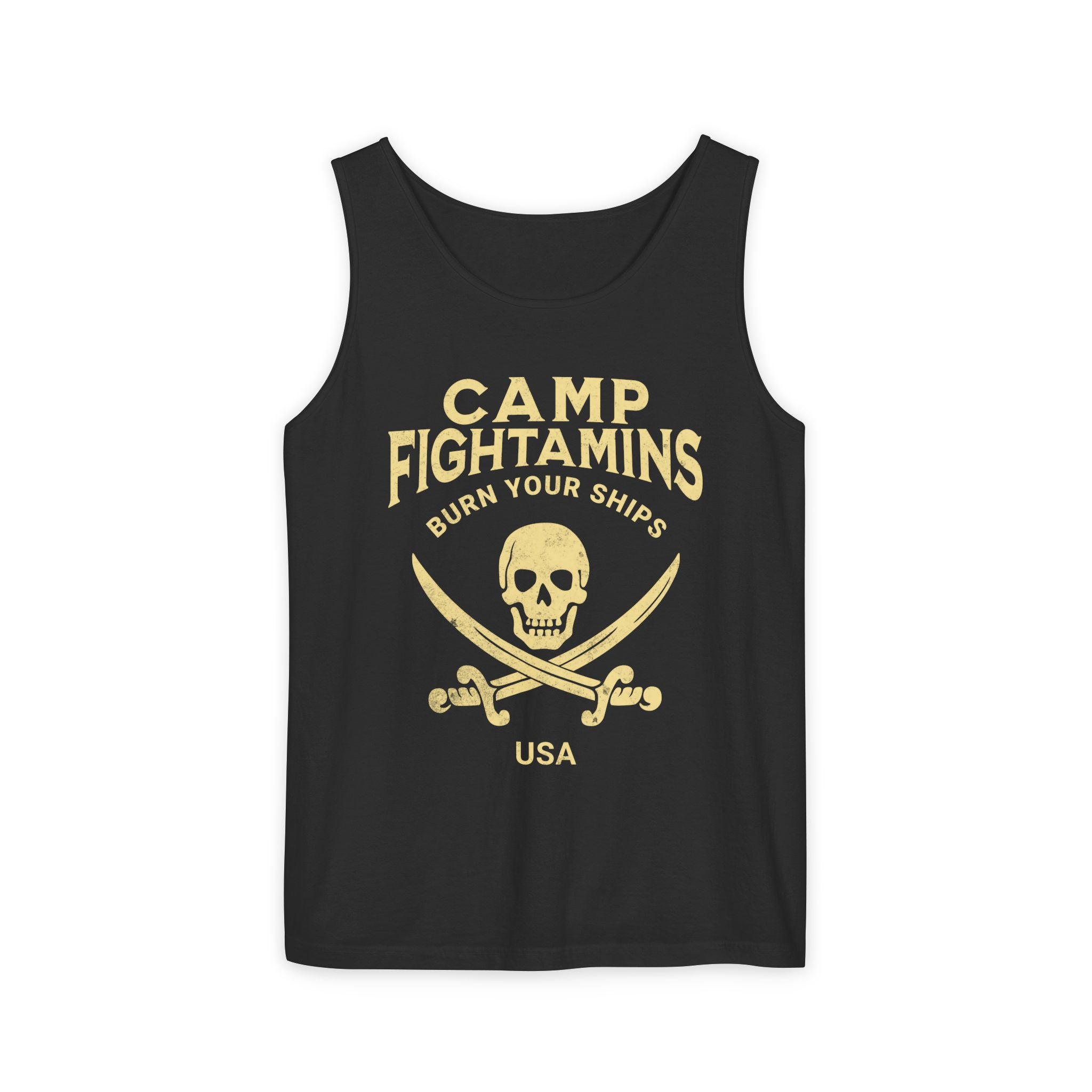 Camp Fightamins Tank Top - BURN YOUR SHIPS USA | All-In to WIN.
