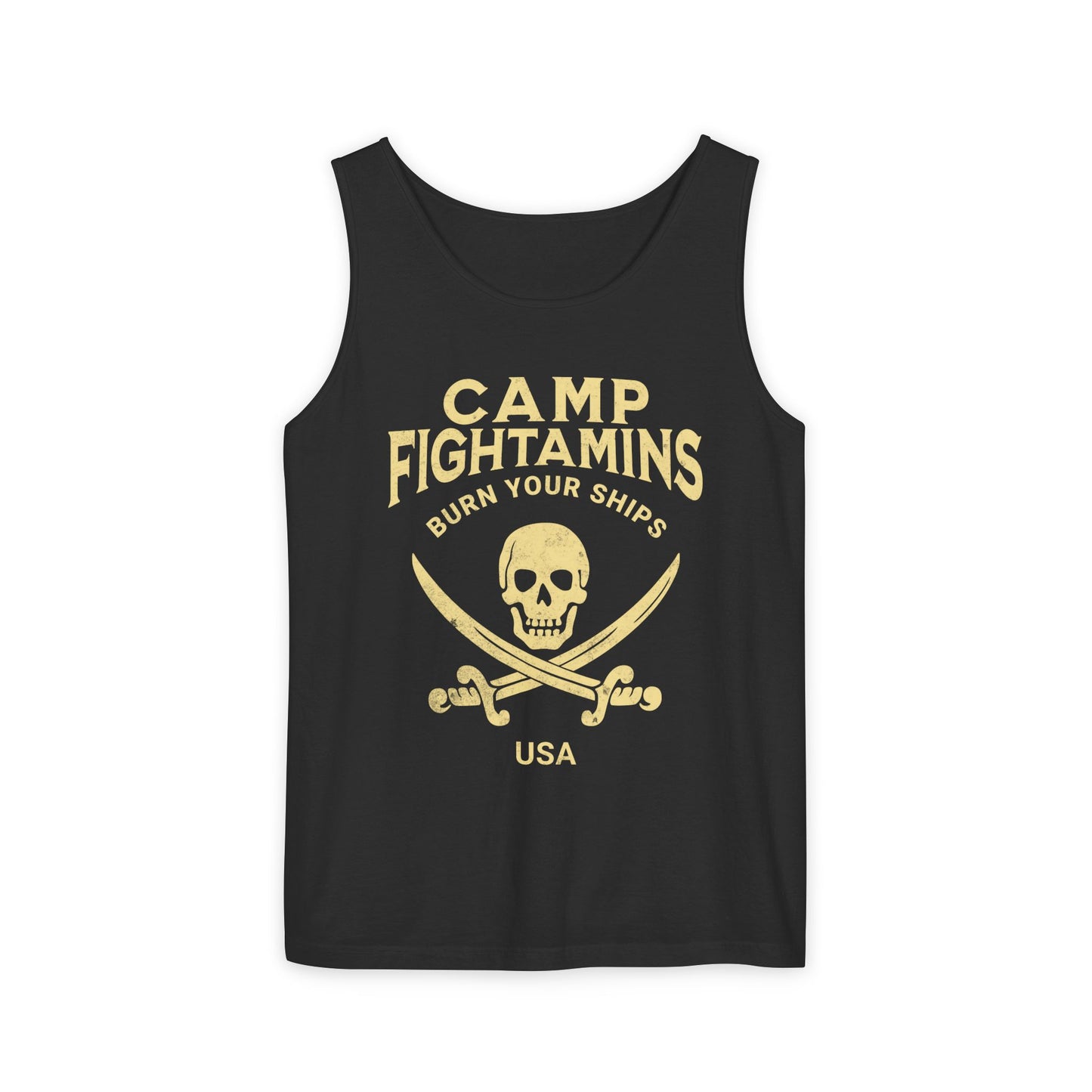 Camp Fightamins Tank Top - BURN YOUR SHIPS USA | All-In to WIN.