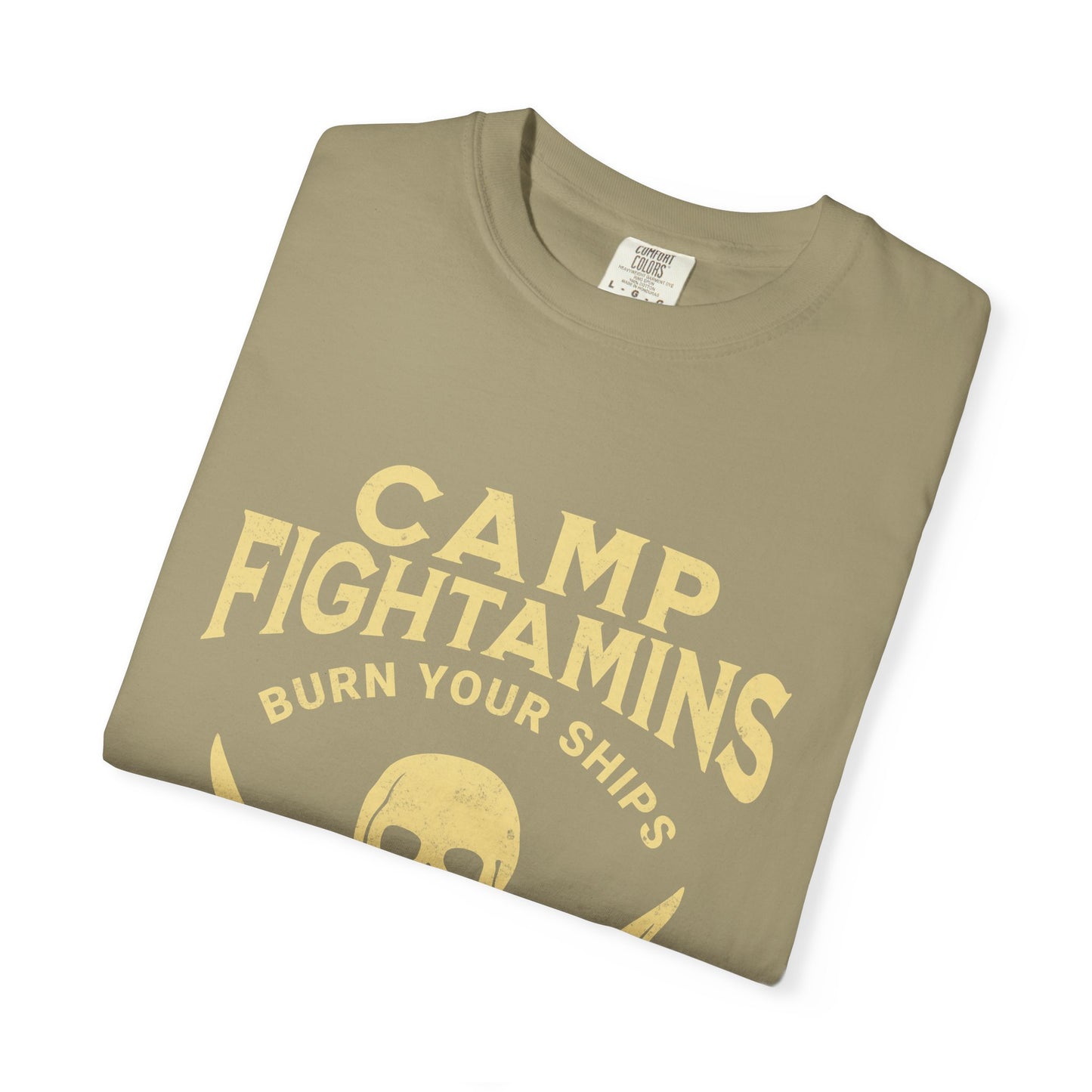 Camp Fightamins “Burn Your Ships” Unisex Tee – Embrace the Adventure