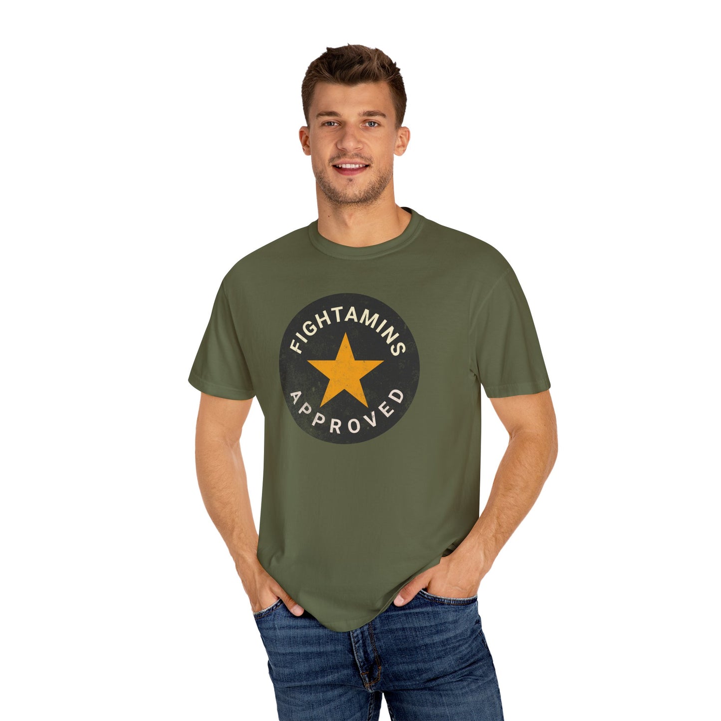 Fightamins “Approved” Tee – For the Built, Not the Born