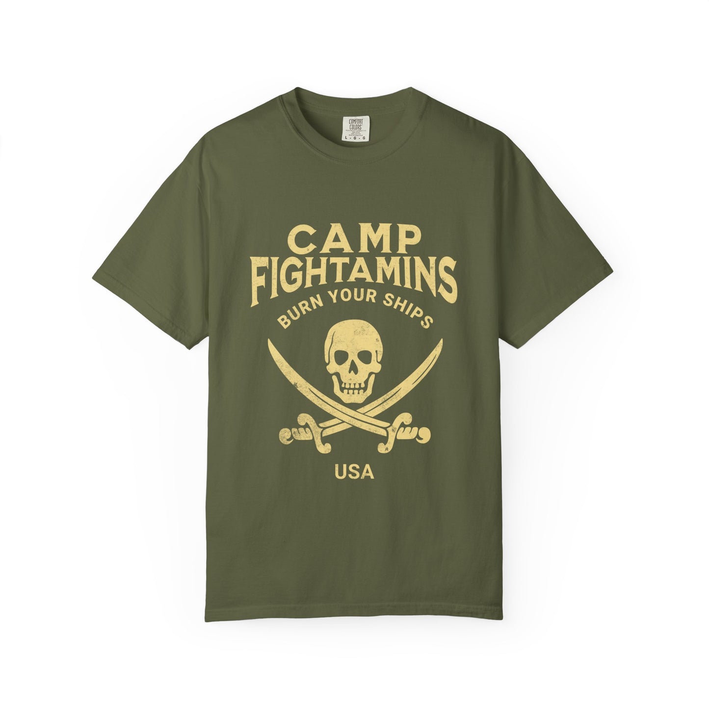 Camp Fightamins “Burn Your Ships” Unisex Tee – Embrace the Adventure