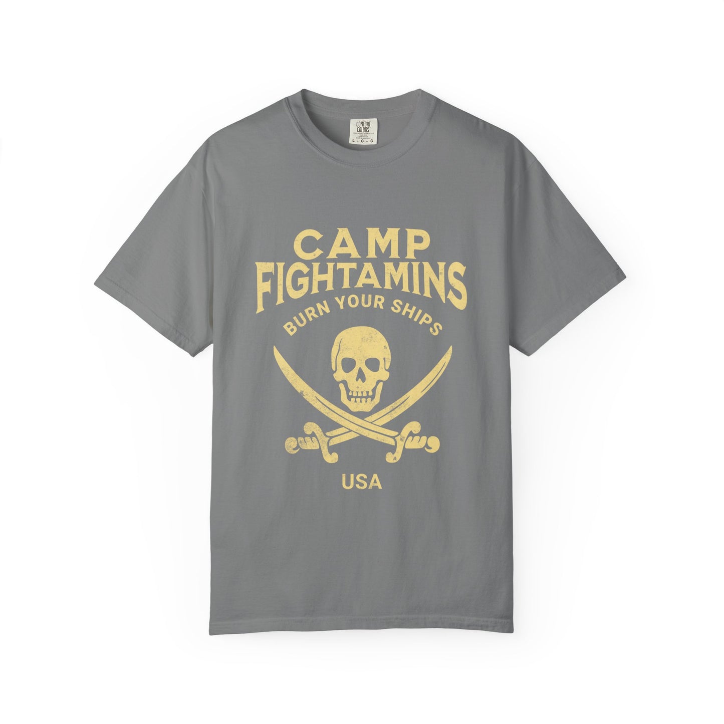 Camp Fightamins “Burn Your Ships” Unisex Tee – Embrace the Adventure