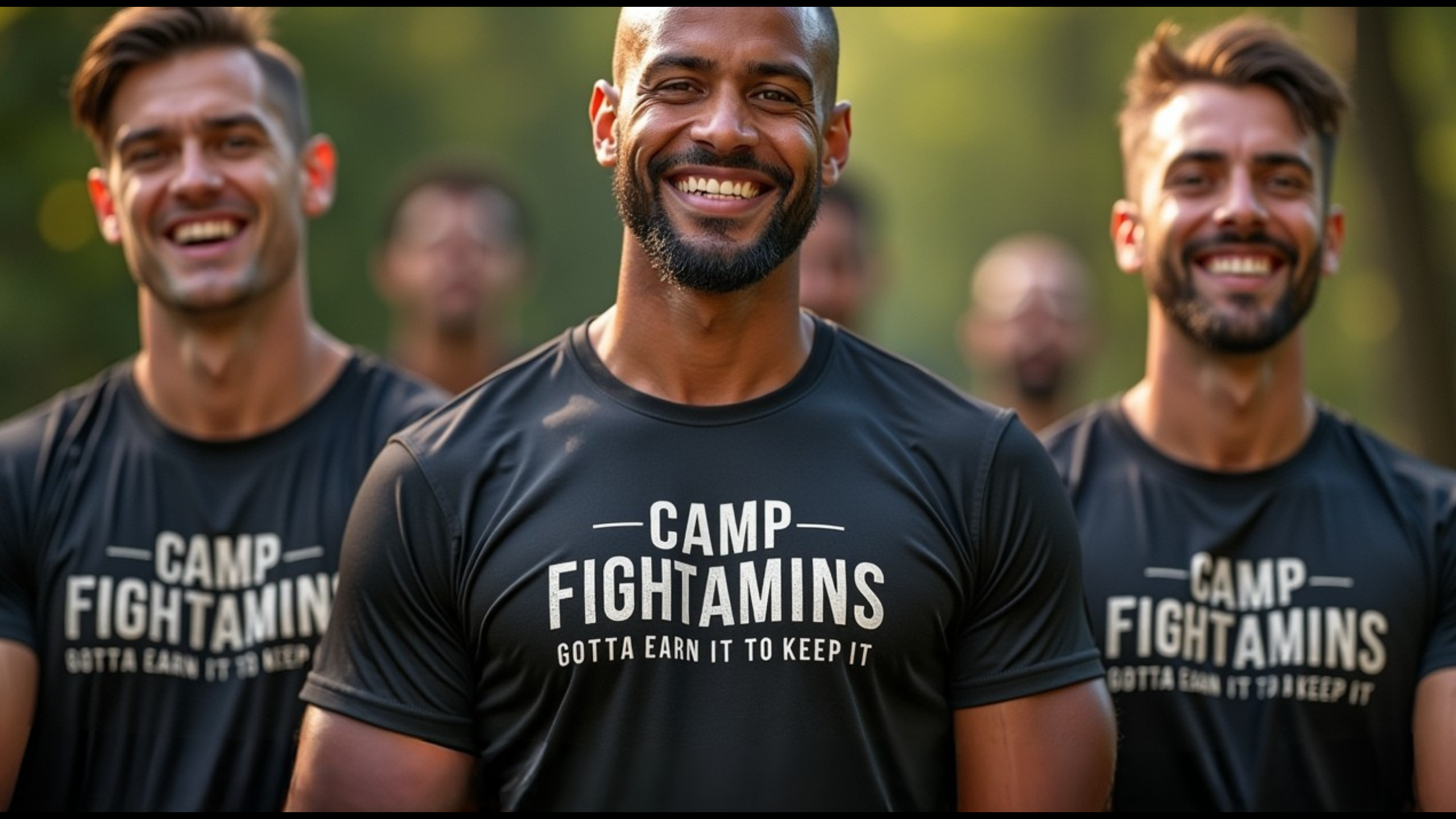 Male fighter smiling in action pose with Fightamins HYDRATE+ for hydration